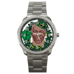 Kith Me I m Irith, Mike Tyson St Patrick s Day Design Sport Metal Watch