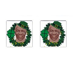 Kith Me I m Irith, Mike Tyson St Patrick s Day Design Cufflinks (square) by twistedimagetees