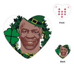 Kith Me I m Irith, Mike Tyson St Patrick s Day Design Playing Cards (heart)  by twistedimagetees