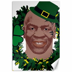 Kith Me I m Irith, Mike Tyson St Patrick s Day Design Canvas 12  X 18   by twistedimagetees