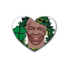 Kith Me I m Irith, Mike Tyson St Patrick s Day Design Heart Coaster (4 Pack) 