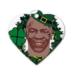 Kith Me I m Irith, Mike Tyson St Patrick s Day Design Dog Tag Heart (two Sides)