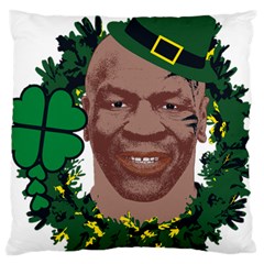 Kith Me I m Irith, Mike Tyson St Patrick s Day Design Large Cushion Case (one Side) by twistedimagetees