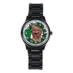 Kith Me I m Irith, Mike Tyson St Patrick s Day Design Stainless Steel Round Watch