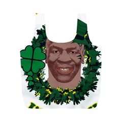 Kith Me I m Irith, Mike Tyson St Patrick s Day Design Full Print Recycle Bags (m)  by twistedimagetees