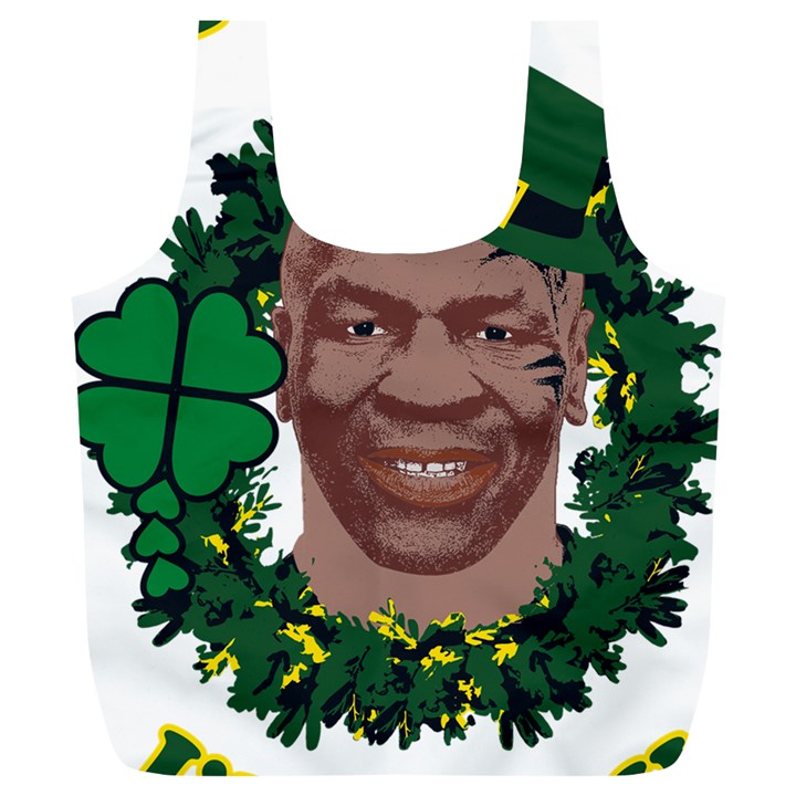 Kith Me I m Irith, Mike Tyson St Patrick s Day Design Full Print Recycle Bags (L) 