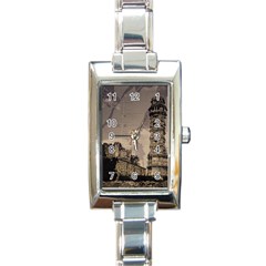 Chittorgarh Rectangle Italian Charm Watch by fatfatiya