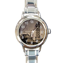 Chittorgarh Round Italian Charm Watch