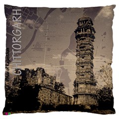 Chittorgarh Large Flano Cushion Case (one Side) by fatfatiya