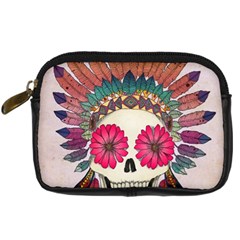 Tribal Hipster Colorful Skull Digital Camera Cases by Brittlevirginclothing