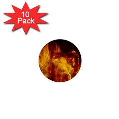 Ablaze Abstract Afire Aflame Blaze 1  Mini Buttons (10 Pack)  by Amaryn4rt