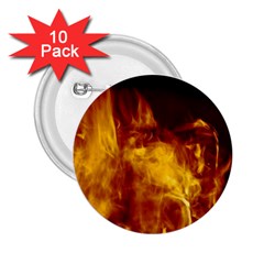 Ablaze Abstract Afire Aflame Blaze 2 25  Buttons (10 Pack)  by Amaryn4rt