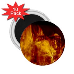 Ablaze Abstract Afire Aflame Blaze 2 25  Magnets (10 Pack)  by Amaryn4rt