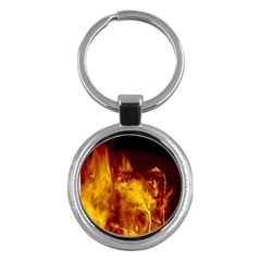 Ablaze Abstract Afire Aflame Blaze Key Chains (round) 