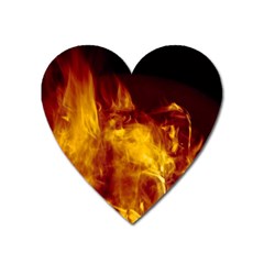 Ablaze Abstract Afire Aflame Blaze Heart Magnet by Amaryn4rt