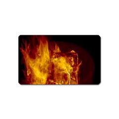 Ablaze Abstract Afire Aflame Blaze Magnet (name Card)