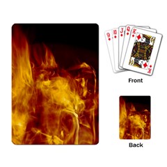 Ablaze Abstract Afire Aflame Blaze Playing Card by Amaryn4rt