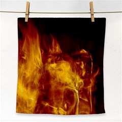 Ablaze Abstract Afire Aflame Blaze Face Towel by Amaryn4rt