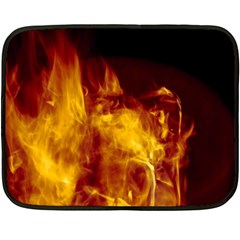 Ablaze Abstract Afire Aflame Blaze Fleece Blanket (mini) by Amaryn4rt