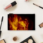 Ablaze Abstract Afire Aflame Blaze Cosmetic Bag (Small)  Front