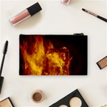 Ablaze Abstract Afire Aflame Blaze Cosmetic Bag (Small)  Back