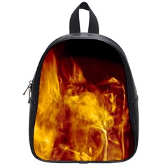 Ablaze Abstract Afire Aflame Blaze School Bags (small)  by Amaryn4rt