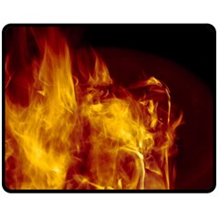 Ablaze Abstract Afire Aflame Blaze Fleece Blanket (medium)  by Amaryn4rt