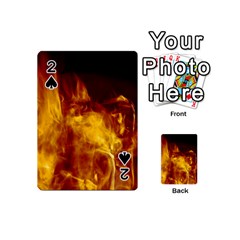 Ablaze Abstract Afire Aflame Blaze Playing Cards 54 (mini)  by Amaryn4rt