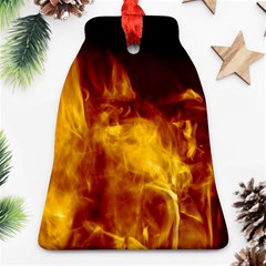 Ablaze Abstract Afire Aflame Blaze Bell Ornament (two Sides)