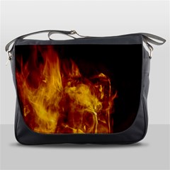 Ablaze Abstract Afire Aflame Blaze Messenger Bags by Amaryn4rt