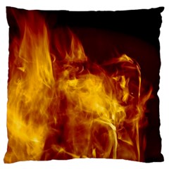 Ablaze Abstract Afire Aflame Blaze Large Cushion Case (one Side) by Amaryn4rt