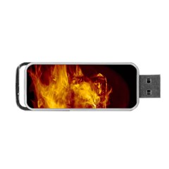 Ablaze Abstract Afire Aflame Blaze Portable Usb Flash (one Side)