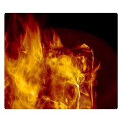 Ablaze Abstract Afire Aflame Blaze Double Sided Flano Blanket (small) 