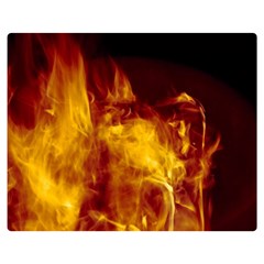 Ablaze Abstract Afire Aflame Blaze Double Sided Flano Blanket (medium) 