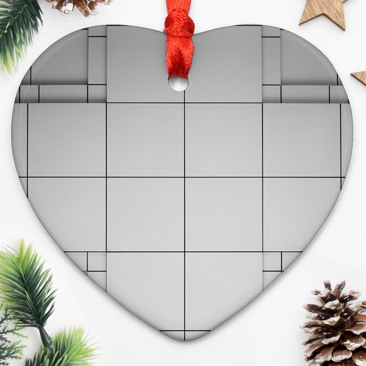 Abstract Architecture Contemporary Ornament (Heart)