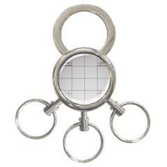 Abstract Architecture Contemporary 3-ring Key Chains