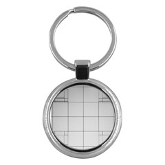 Abstract Architecture Contemporary Key Chains (round) 