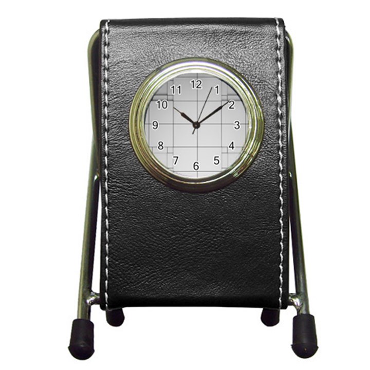 Abstract Architecture Contemporary Pen Holder Desk Clocks