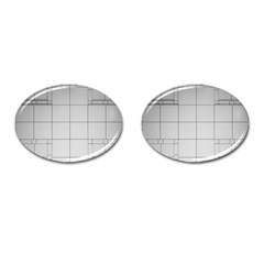 Abstract Architecture Contemporary Cufflinks (oval)