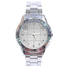 Abstract Architecture Contemporary Stainless Steel Analogue Watch