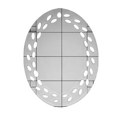 Abstract Architecture Contemporary Oval Filigree Ornament (two Sides)