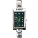 Abstract Art Background Biology Rectangle Italian Charm Watch Front