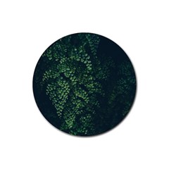 Abstract Art Background Biology Rubber Round Coaster (4 Pack) 