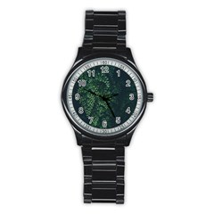 Abstract Art Background Biology Stainless Steel Round Watch by Amaryn4rt