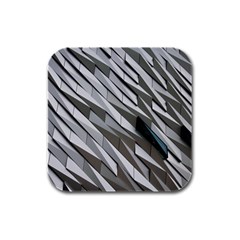 Abstract Background Geometry Block Rubber Square Coaster (4 Pack)  by Amaryn4rt