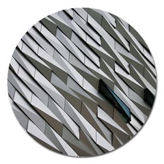 Abstract Background Geometry Block Magnet 5  (round)