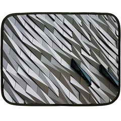 Abstract Background Geometry Block Double Sided Fleece Blanket (mini) 