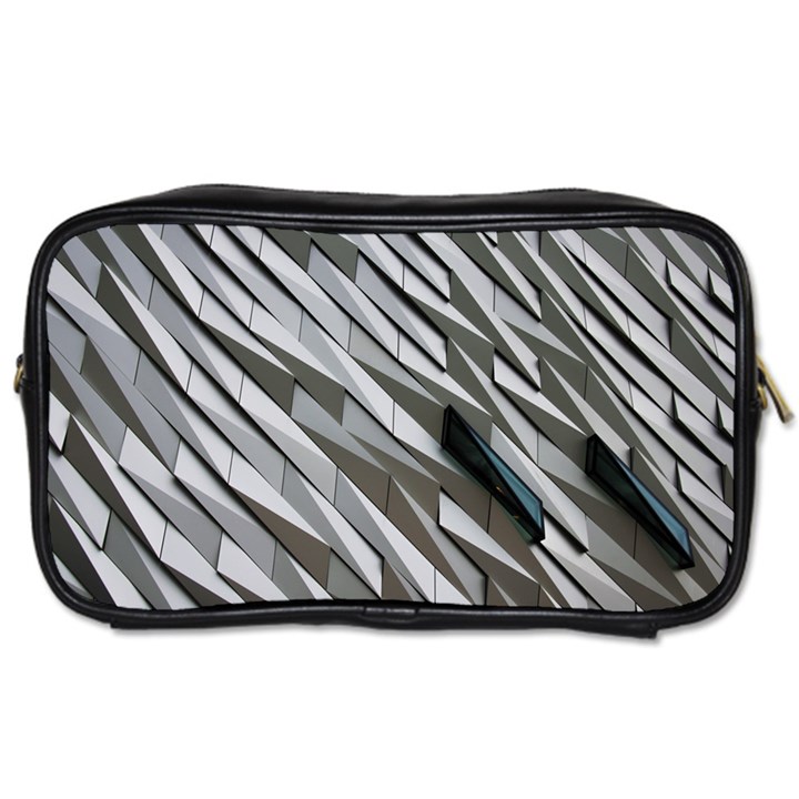 Abstract Background Geometry Block Toiletries Bags