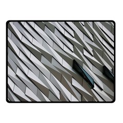 Abstract Background Geometry Block Fleece Blanket (small)