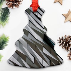 Abstract Background Geometry Block Ornament (christmas Tree) 